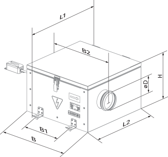 Blauberg Iso-RB EC 250 - Dimensions