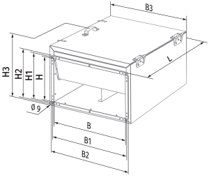Blauberg Box-I 60x35 4E - Dimensions