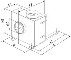 Blauberg Iso-K 450 6D - Dimensions