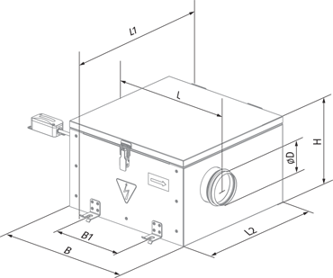 Blauberg Iso-RB 450 L - Dimensions