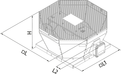 Blauberg Tower-V EC 630 - Dimensions