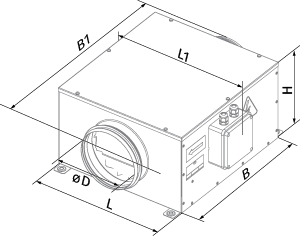 Blauberg Iso-B EC 315  - Dimensions