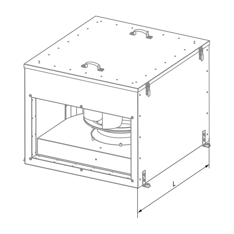 Blauberg Box-I EC 70x40-1  - Dimensions