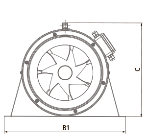 Blauberg Primo EC 400 - Dimensions
