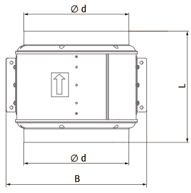 Blauberg Primo EC 400 - Dimensions