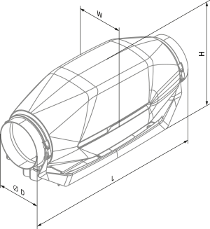 Blauberg inWave 100/125 FR1 - Dimensions