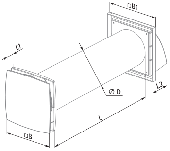Blauberg Solo A35 S4 Pro R V.2 - Dimensions