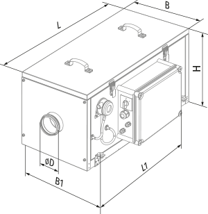 Blauberg BLAUBOX E 1000-9 Pro - Dimensions