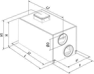 Blauberg KOMFORT LE 800-9 - Dimensions