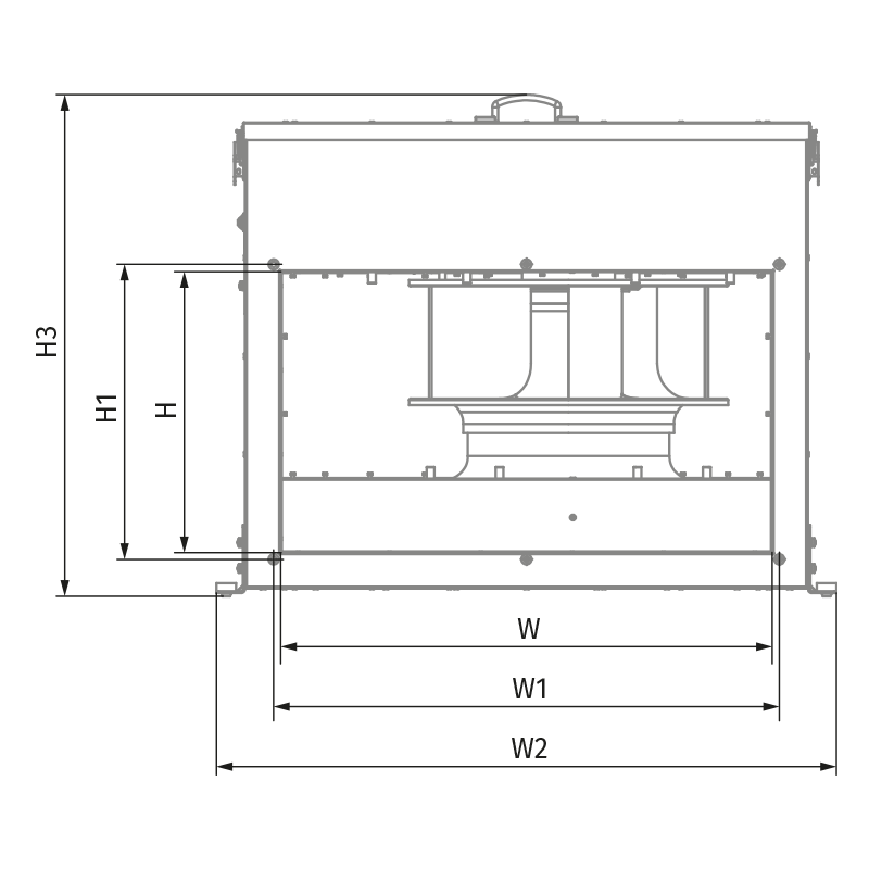 Blauberg Box-I EC 70x40-1  - Dimensions