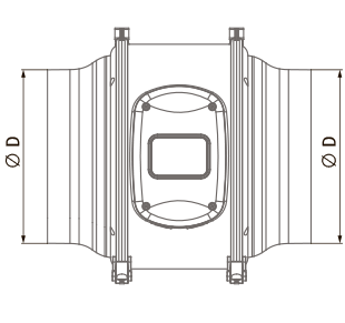 Blauberg Primo EC 150 - Dimensions
