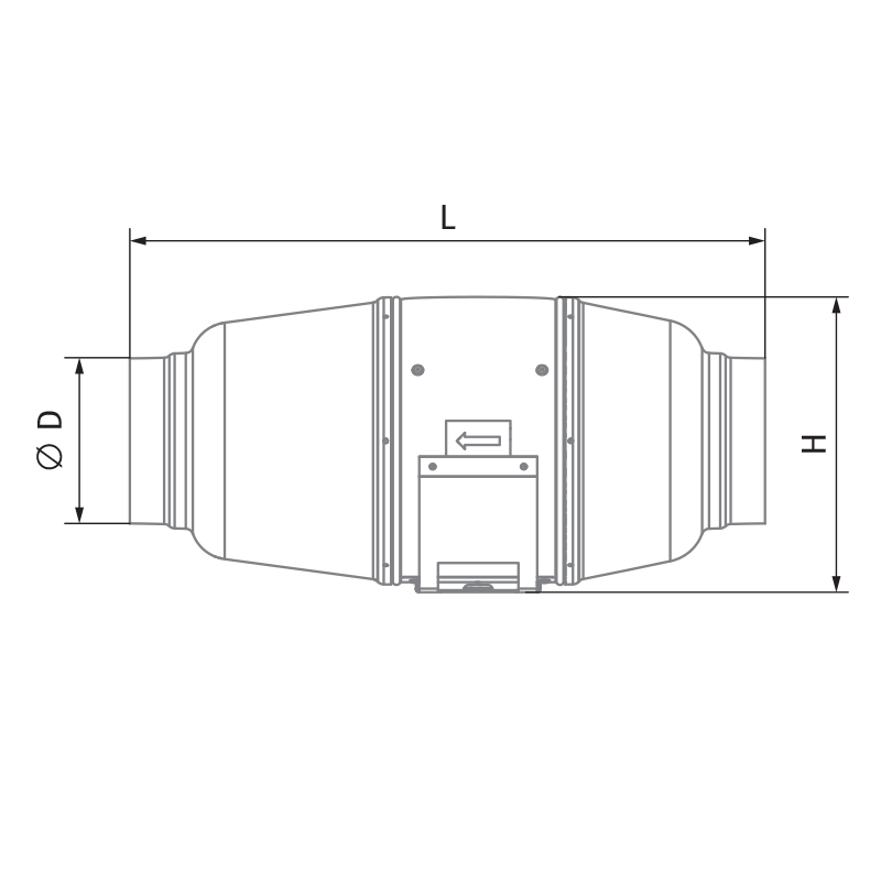 Blauberg Iso-Mix 150 US - Dimensions
