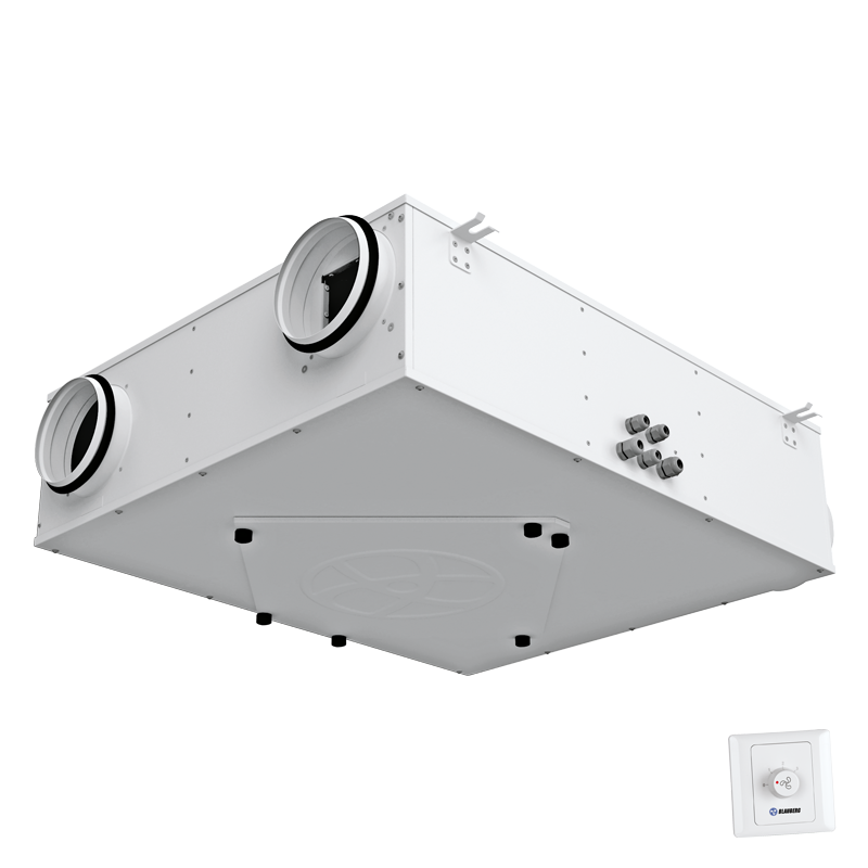 Blauberg KOMFORT ERV D 200 R S3 - Suspended heat and energy recovery air handling units