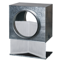 Filter-boxes - Accessories for ventilating systems - Series Blauberg KFBV (round)