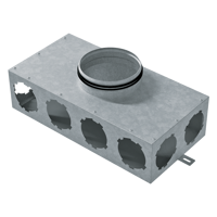 Radial ductwork - Air distribution - Series Blauberg Metal air distribution boxes 90 mm