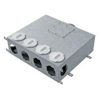 System 90 - Radial ductwork - Series Blauberg Metal air distribution boxes 90 mm